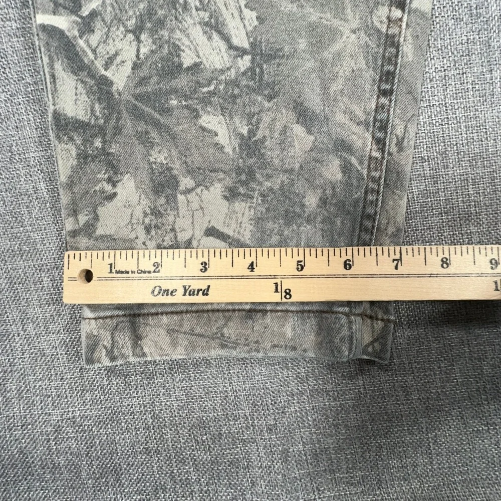 Hollister Loose Pants Mens 32x32 (Fits 32x28) Gray Real Tree Camo Utility Jeans